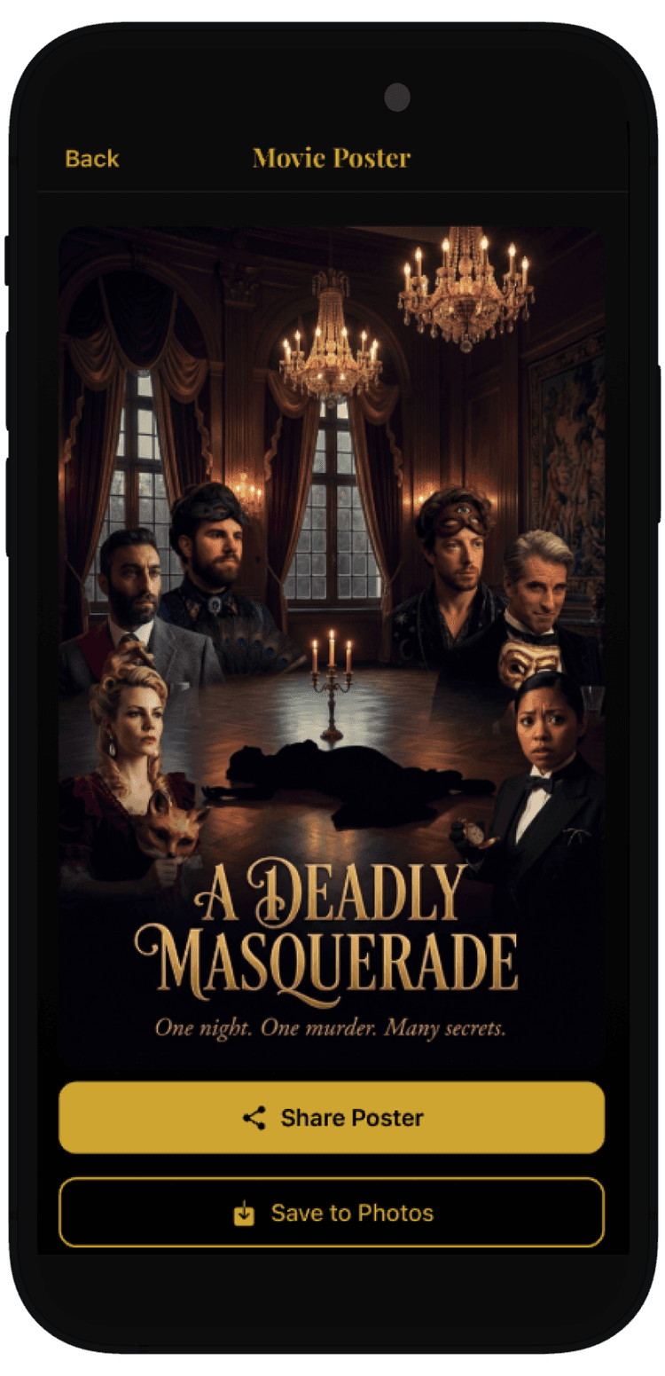 AI-generated movie poster starring your friends