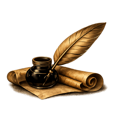 Quill and parchment scripts